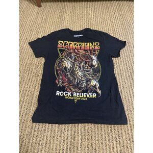 Scorpions Rock Believer World Tour 2022 Official Tour T-Shirt Adult M Black